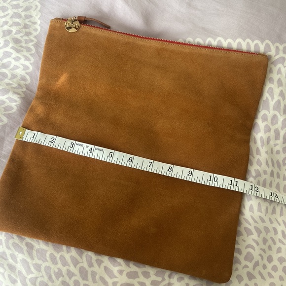 Clare V Suede Fold-over Clutch - Picture 3 of 6